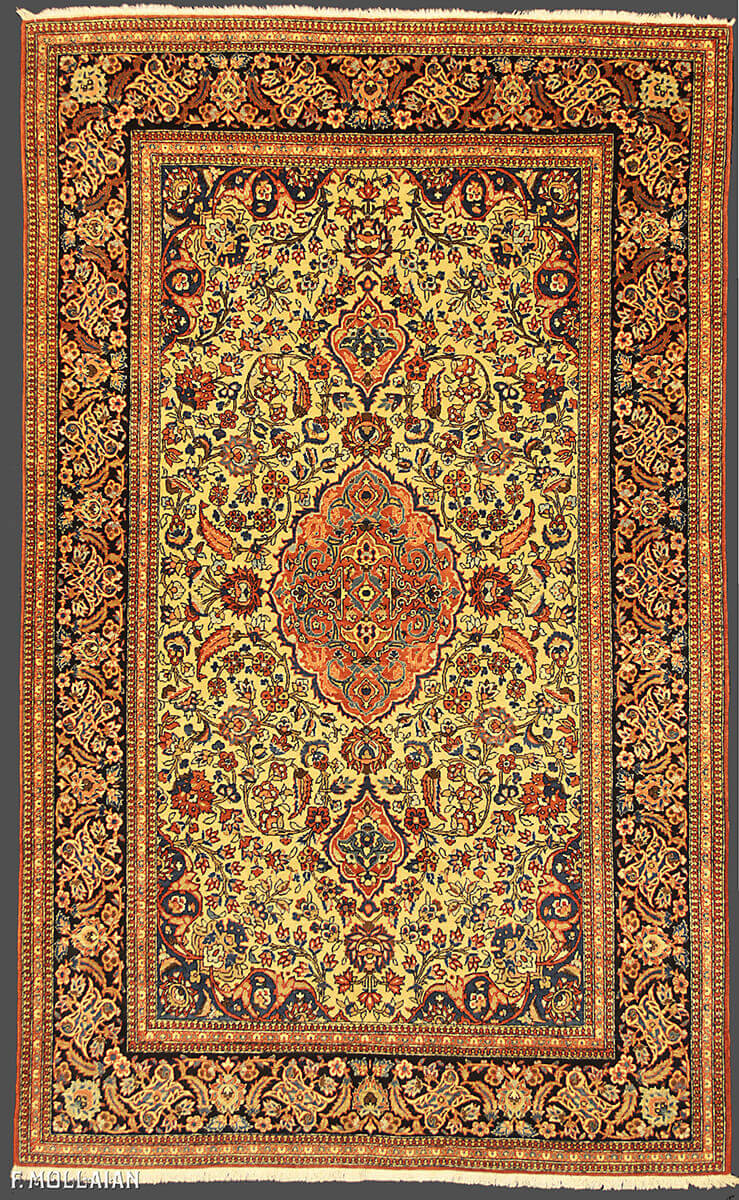 Tapis Persan Antique Isfahan n°:35578613